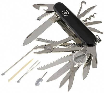 Victorinox Swisschamp 1.6795.3 Schweizer Taschenmesser Anzahl Funktionen 33  Schwarz Kaufen