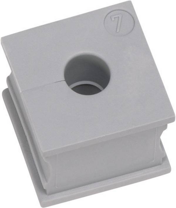 Icotek KT 15 Kabeldurchführung geschlitzt Klemm-Ø (max.) 16 mm Elastomer Grau 1 St.