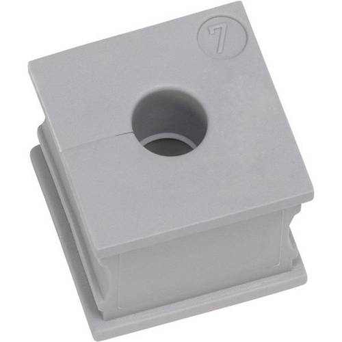 Icotek KT 3 Kabeldurchführung geschlitzt Klemm-Ø (max.) 4 mm Elastomer Grau 1 St.