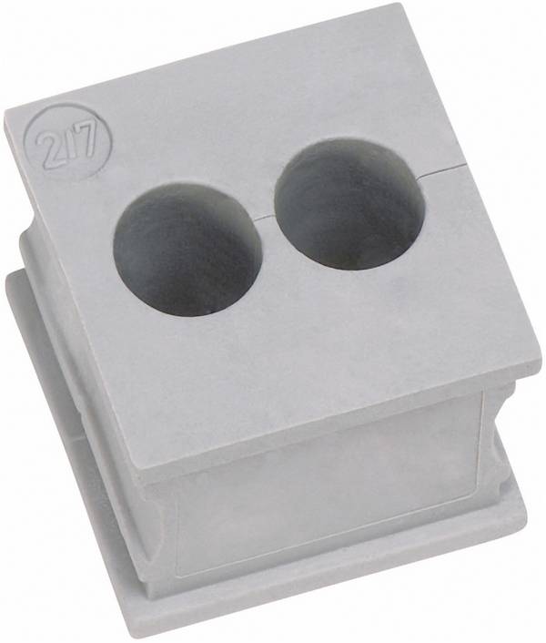 Icotek KT 2/5 Kabeldurchführung geschlitzt  Klemm-Ø (max.) 5 mm  Elastomer Grau 1 St.