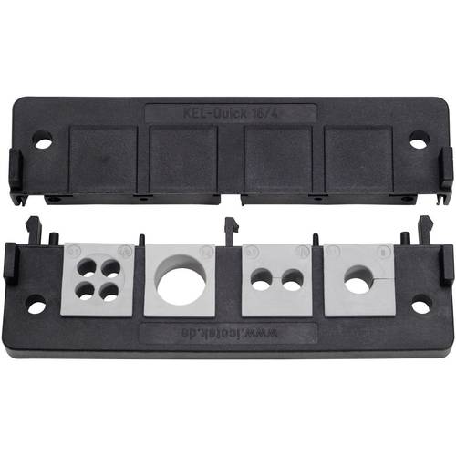 Icotek KEL-Quick 16/8 Kabeleinführungsleiste Polyamid Schwarz 1 St.