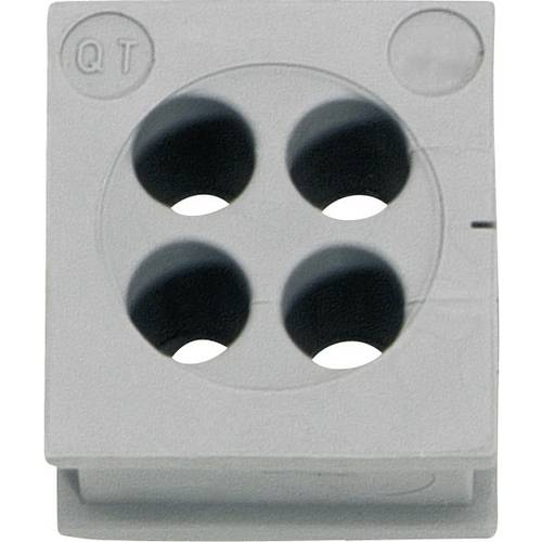 Icotek QT 4/6 Kabeldurchführung Klemm-Ø (max.) 6 mm Elastomer Grau 1 St.