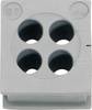 Icotek QT 4/6 Kabeldurchführung Klemm-Ø (max.) 6 mm Elastomer Grau 1 St.