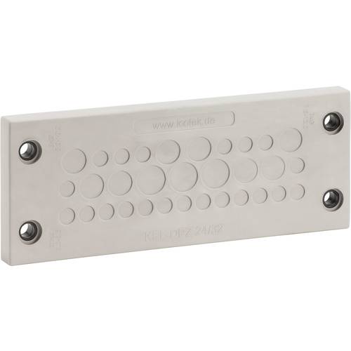 Icotek KEL-DPZ 24/42 Kabeldurchführungsplatte Klemm-Ø (max.) 6.5 mm Polyamid, Elastomer Grau, Schwarz 1 St.