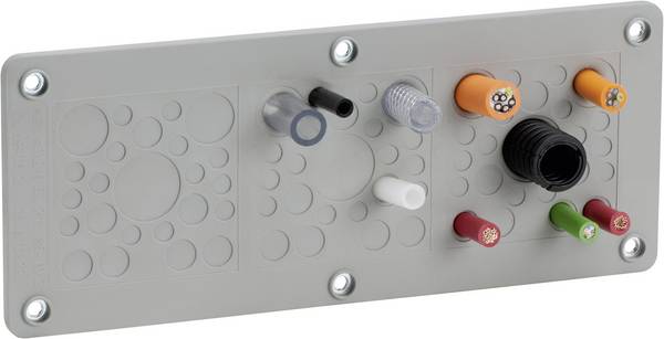 Icotek KEL-DPZ-KL 72 Kabeldurchführung   Klemm-Ø (max.) 22 mm  Stahlblech, Elastomer  1 St.