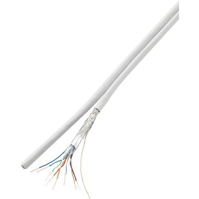 TRU COMPONENTS Duplex-Netzwerkkabel CAT 5e SF/UTP 8 x 2 x 0.196 mm² Weiß 100 m