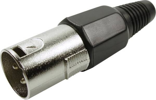 Cliff FC6130 XLR-Steckverbinder Stecker, gerade Polzahl: 3 Silber 1 St.