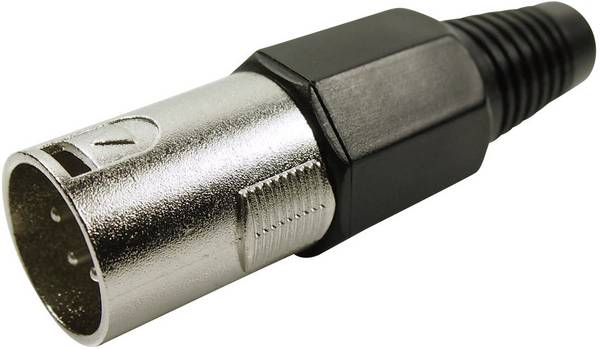 Cliff FC6155 XLR-Steckverbinder Stecker, gerade Polzahl: 4 Silber 1 St.