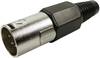 Cliff FC6155 XLR-Steckverbinder Stecker, gerade Polzahl: 4 Silber 1 St.