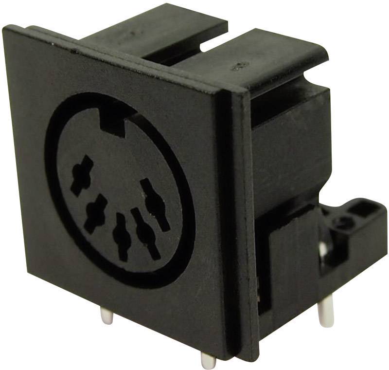 Cliff FC680805 DIN-Rundsteckverbinder Buchse, Einbau horizontal Polzahl: 5 Schwarz 1 St.