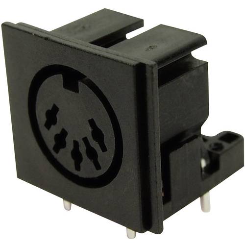 Cliff FC680805 DIN-Rundsteckverbinder Buchse, Einbau horizontal Polzahl: 5 Schwarz 1 St.