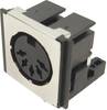 Cliff FM6725 DIN-Rundsteckverbinder Buchse, Einbau horizontal Polzahl: 5 Schwarz 1 St.
