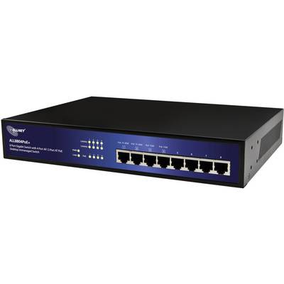 ALLNET ALL8804PoE+ - Switch - unmanaged - 4 x 10/100/1000 (PoE) - + 4 x 10/100/1-0