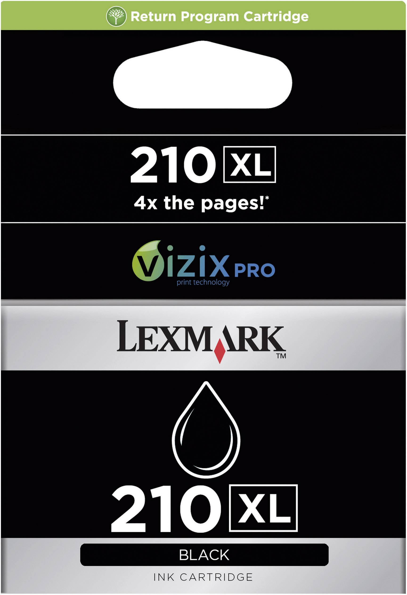 Lexmark Druckerpatrone 210XL Original Schwarz 14L0174E-0