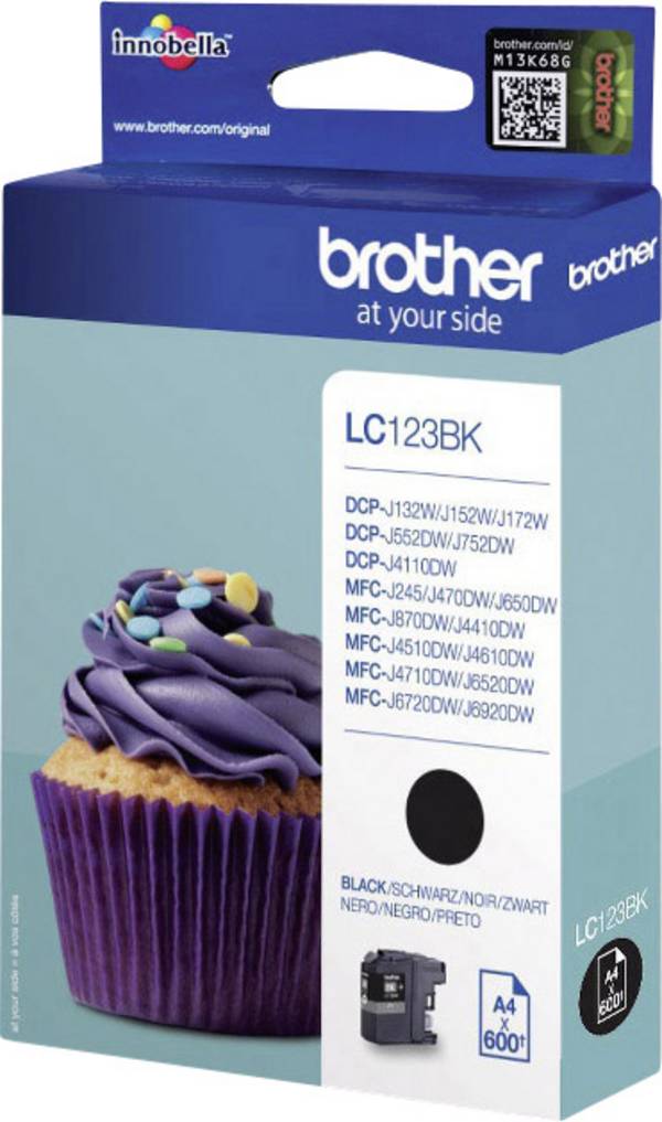 Brother Druckerpatrone LC-123BK Original Schwarz LC-123 BK