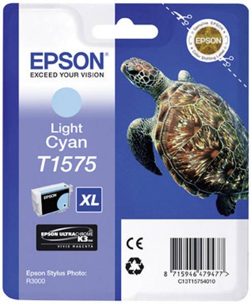 Epson Druckerpatrone T1575 Original Photo Cyan C 13 T 15754010