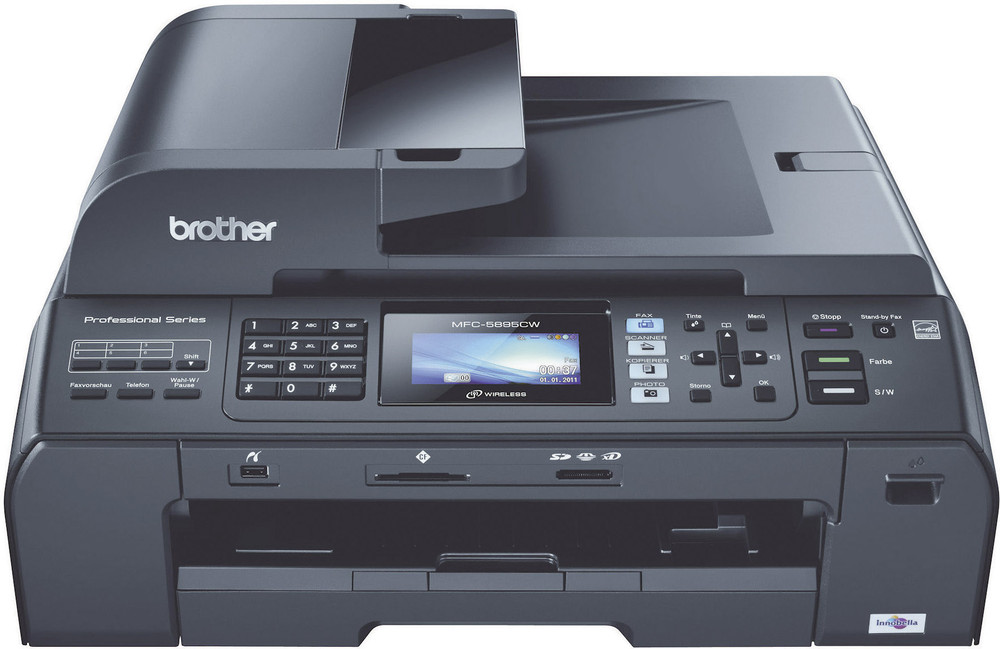 Brother MFC5895CW, Multifunktionsgerät Tinte A3 4in1, USB,LAN,WLAN,ADF