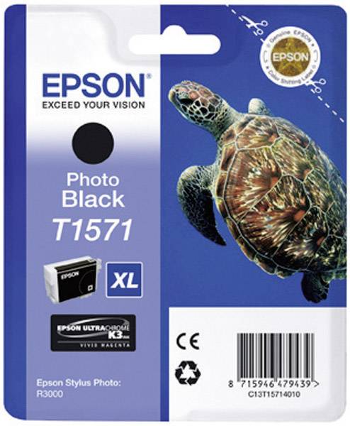 EPSON T1571 Photo schwarz Tintenpatrone