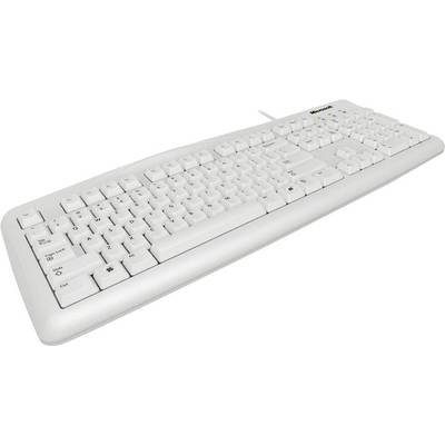 Microsoft Wired Keyboard 200 Business USB Tastatur Deutsch, QWERTZ Weiß  