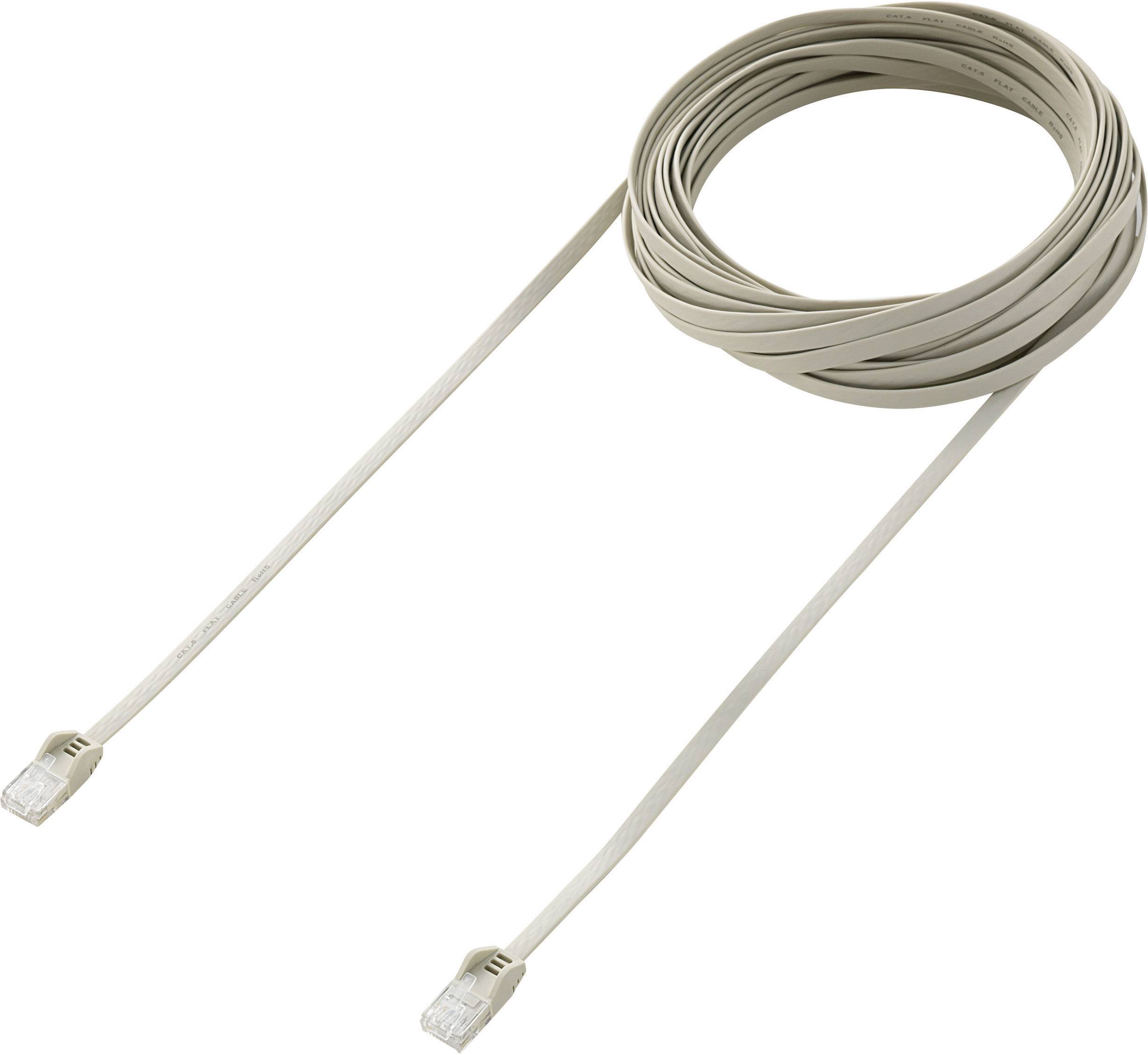 Renkforce RF-4149825 RJ45 Patchkabel CAT 6 U/UTP 10.00 m Grau hochflexibel, mit Rastnasenschutz 1 St.-1