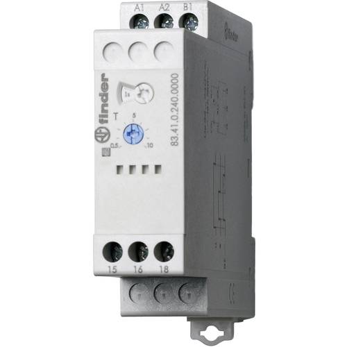 Thumbnail - Finder 83.41.0.240.0000 83.41.0.240.0000 Zeitrelais Monofunktional 1 St. Zeitbereich: 0.05 s (min) 1 Wechsler