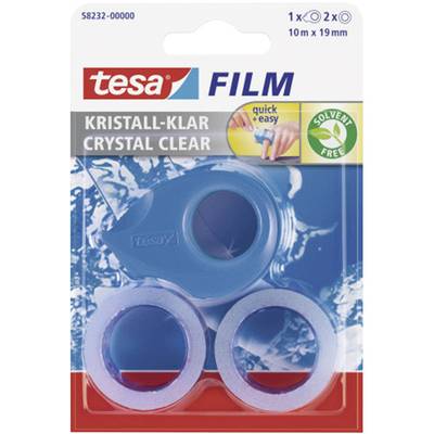 tesa Klebeband-Abroller 58232-00 Blau, Pink, Weiß Rollenbreite (max.): 19 mm Rollenlänge (max.) 10 m