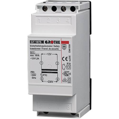 Thumbnail - Grothe 14102 Klingel-Transformator 8 V/AC 2 A