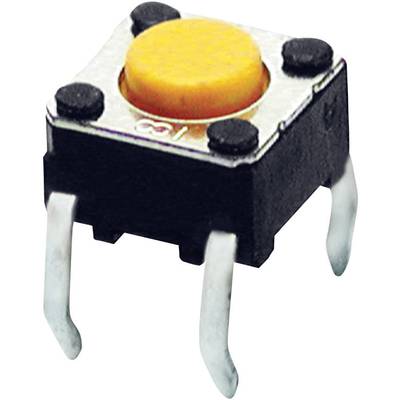Omron B3F1002 B3F1002 Drucktaster 24 V/DC 0.05 A 1 x Aus/(Ein) tastend  (L x B x H) 6 x 6 x 4.3 mm  1 St. 