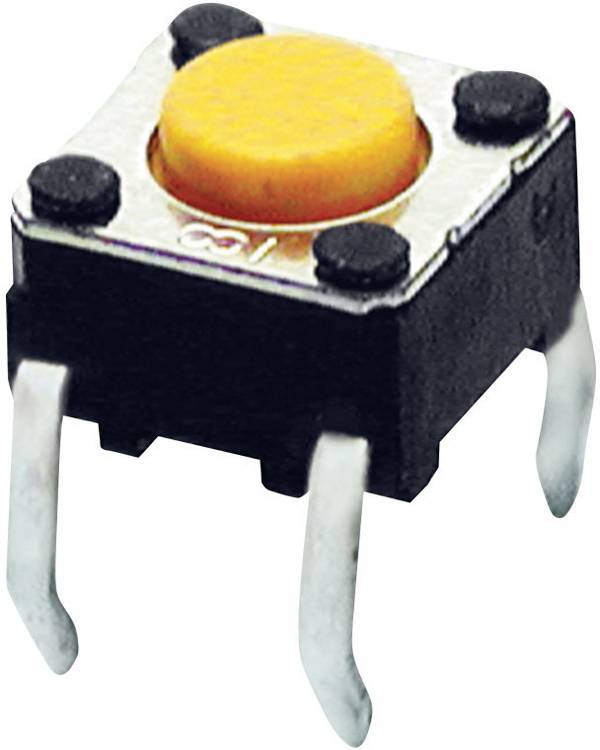 Omron B3F1002 B3F1002 Drucktaster 24 V/DC 0.05 A 1 x Aus/(Ein) tastend (L x B x H) 6 x 6 x 4.3 mm 1 St.