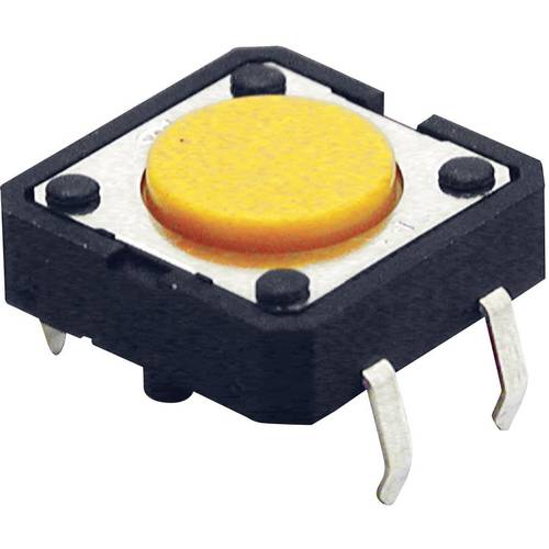 Omron B3F4000 B3F4000 Drucktaster 24 V/DC 0.05 A 1 x Aus/(Ein) tastend (L x B x H) 12 x 12 x 4.3 mm 1 St.