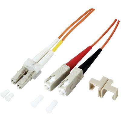 EFB Elektronik O0360.15 Glasfaser LWL Anschlusskabel [1x LC-Stecker - 1x SC-Stecker] 9/125 µ Singlemode OS2 15.00 m