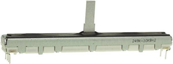 ALPS 401547 Schiebe-Potentiometer 10 kΩ Stereo 0.2 W linear 1 St.
