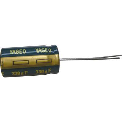 Yageo SC016M0330B5F-1012 Elektrolyt-Kondensator radial bedrahtet  5 mm 330 µF 16 V 20 % (Ø x H) 10 mm x 12 mm 1 St. 