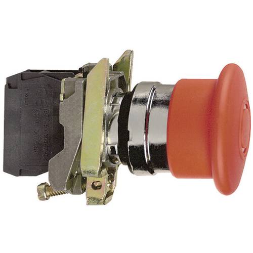 Thumbnail - Schneider Electric XB4BT845 Pilztaster Frontring Metall, mit NOT-Aus-Schalter, rund, rückstellbar 120 V/AC 6 A 1 Öffner,...