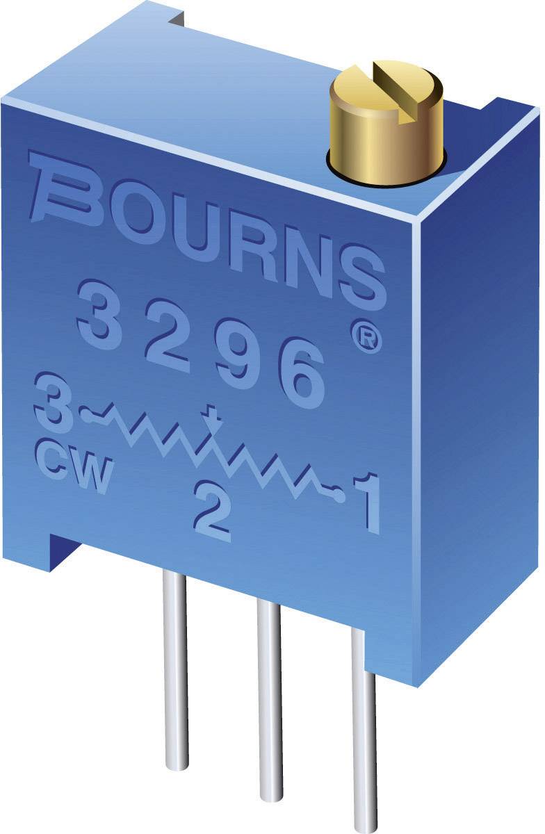 BOURNS Spindeltrimmer 25-Gang linear 0.5 W 2 k¿ 9000 ° Bourns 3296W-1-202LF 1 St.