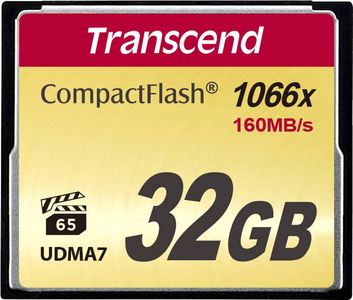 TRANSCEND 32GB Compact Flash Card 1000x