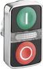 Schneider Electric ZB4BW7A3741 Harmony ZB4BW7A3741 Doppeldrucktaster beleuchtbar 2 Tasten Grün, Rot 1 St. Single