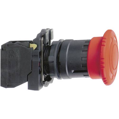 Schneider Electric XB5AT845 Not-Aus-Taster Frontring Metall, mit NOT-Aus-Schalter, rund, rückstellbar, verriegelbar 120 ...