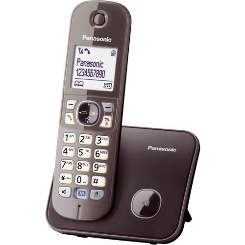 Thumbnail - Panasonic KX-TG6811 DECT, GAP Schnurloses Telefon analog Freisprechen Mocca