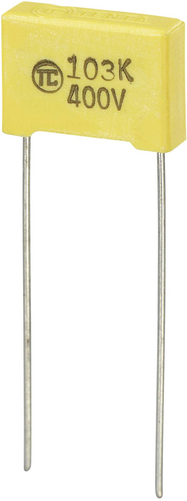 1 St. MKS-Folienkondensator radial bedrahtet  0.01 µF 400 V/DC 5 % 10 mm (L x B x H) 13 x 4 x 9 mm