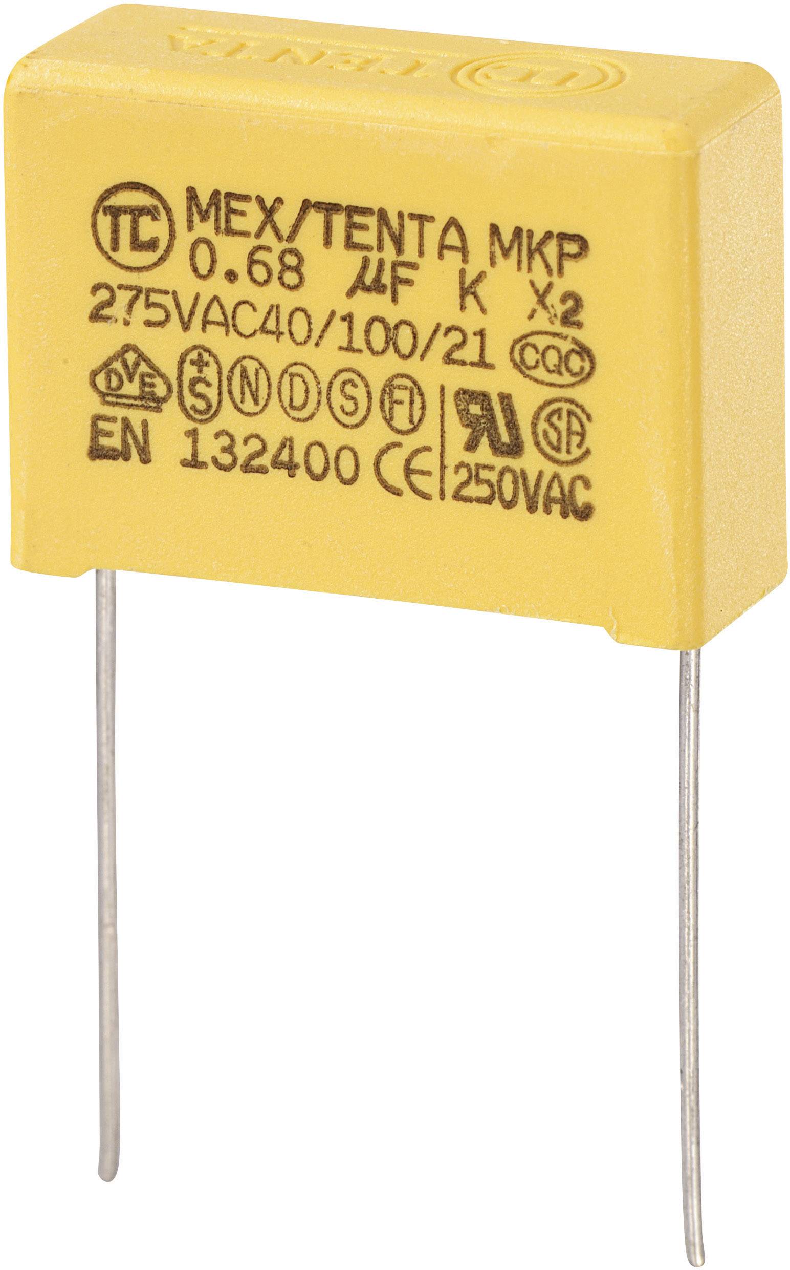 TRU COMPONENTS 450264 MKP-X2 suppression capacitor 0.68 µF 275 V A...
