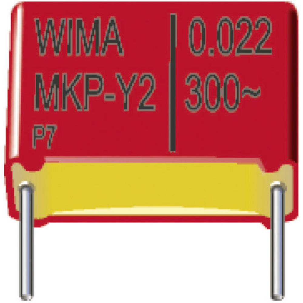 Wima MKP-Y2-onstoringscondensator Radiaal bedraad 4700 pF 300 V-AC 20 % 10 mm (l x b x h) 13 x 5 x 1