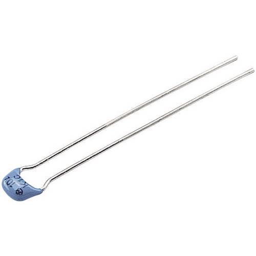 Thumbnail - Weltron Keramik-Kondensator radial bedrahtet 10 nF 50 V 10 % (B x H) 3.81 mm x 3.81 mm 1 St.