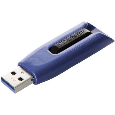 Verbatim V3 Max USB-Stick 64 GB Blau 49807 USB 3.2 Gen 1 (USB 3.0)