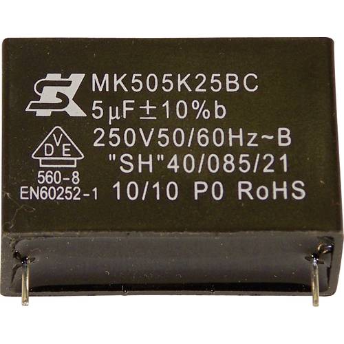 Thumbnail - Seika MK250K105 1 St. MKP-Folienkondensator radial bedrahtet 1 µF 250 V 10 % 22.5 mm (Ø x H) 19 mm x 10 mm