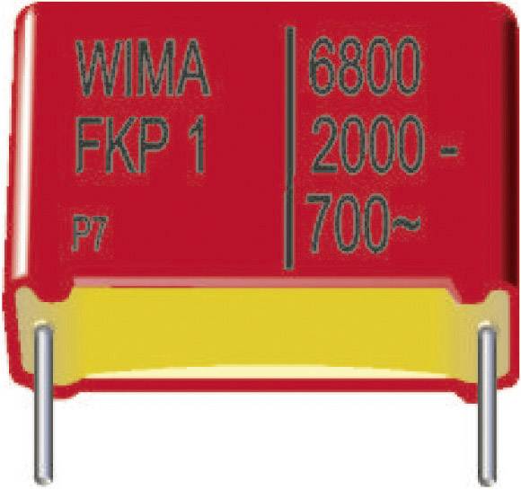 Wima FKP1R031007D00KSSD 1 stk FKP-foliekondensator med radial tråd 0.1 µF 1250 V/DC 10 % 37.5 mm (L x B x H) 41.5 x 15 x 26 mm
