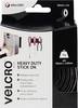 VELCRO® VEL-EC60241 Klettband zum Aufkleben Haft- und Flauschteil, extrastark (L x B) 1000 mm x 50 mm Schwarz 1 m