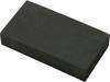TRU COMPONENTS Moosgummiblock selbstklebend EVA Schwarz (L x B x H) 95 x 49 x 19 mm 1 St.