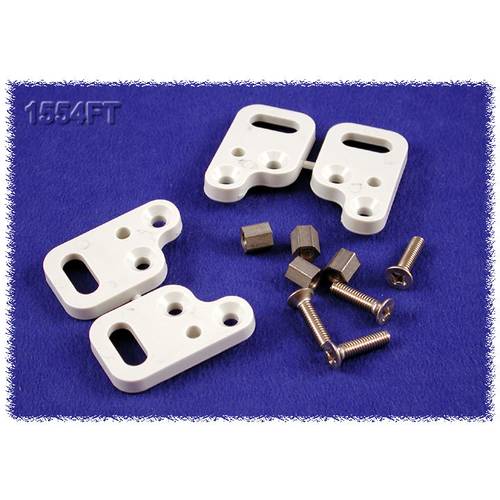 Hammond Electronics 1554FT Gehäusefuß Grau 4 St.