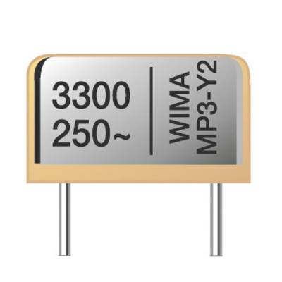 Wima MP 3 Y2 1500pF 20% 250V RM10 1 St. Funk Entstör-Kondensator MP3-Y2 radial bedrahtet  1500 pF 250 V/AC 20 % 10 mm (L